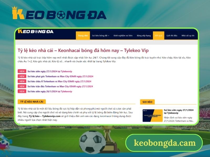 Hướng dẫn cách xem tỷ số trực tuyến trên website cơ bản nhất